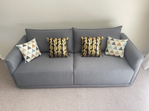 Nordic 3 Seater Grey Sofa