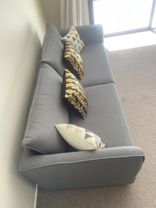 Nordic 3 Seater Grey Sofa