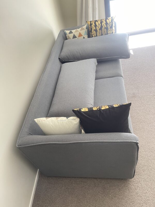 Nordic 3 Seater Grey Sofa
