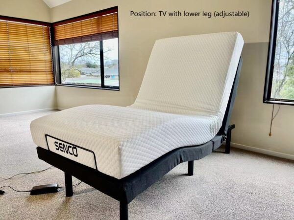 electric split adjustable bed tv position