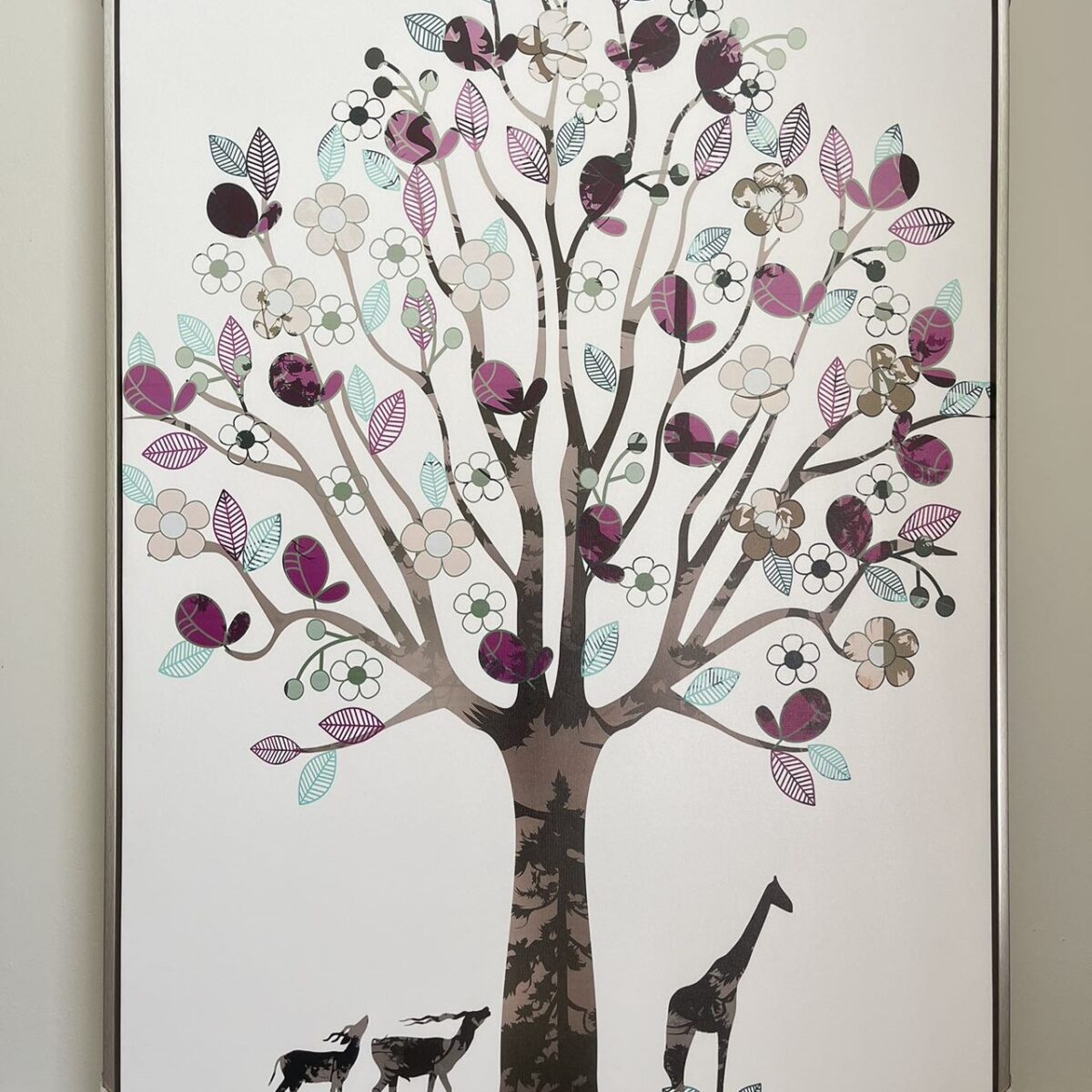 Canvas Print in Floating Framed 90 x 60cm--Tree