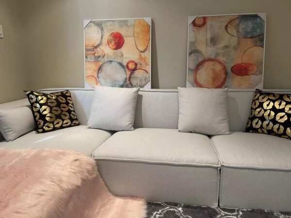 Left Chaise Modern Lounge Suite- including cushions