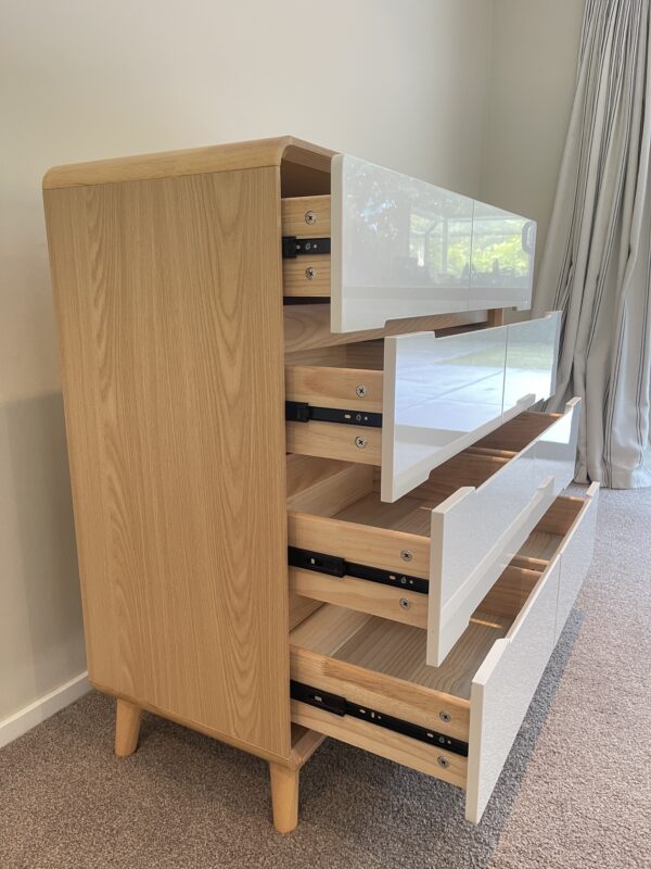 100cm Round corner Drawers Dresser