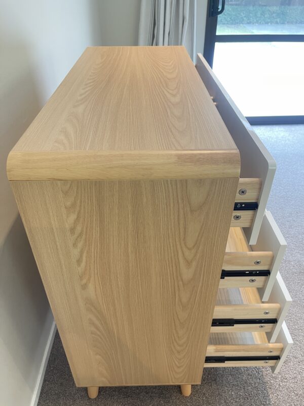 100cm Round corner Drawers Dresser